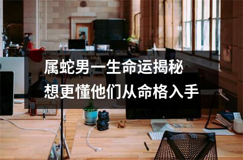 属蛇男一生命运揭秘想更懂他们从命格入手