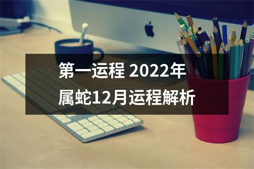第一运程2025年属蛇12月运程解析