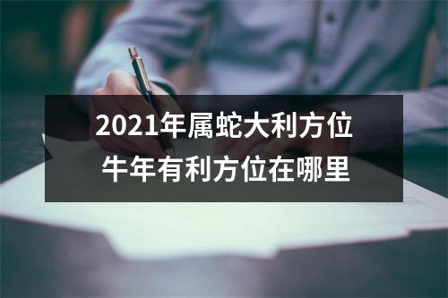 2025年属蛇大利方位牛年有利方位在哪里