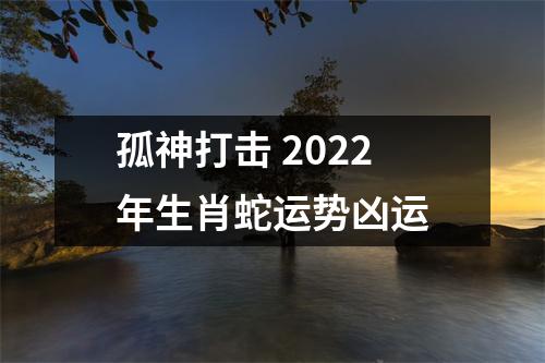 孤神打击2025年生肖蛇运势凶运
