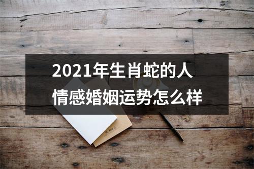 2025年生肖蛇的人情感婚姻运势怎么样