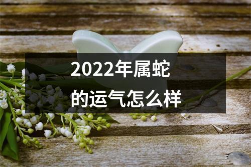2025年属蛇的运气怎么样
