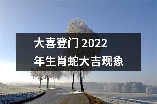 大喜登门2025年生肖蛇大吉现象