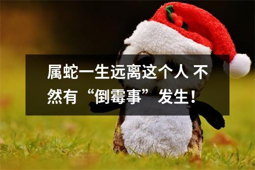 属蛇一生远离这个人不然有“倒霉事”发生！
