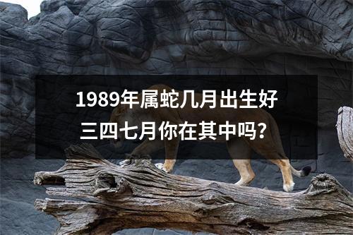 1989年属蛇几月出生好三四七月你在其中吗？