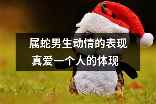 属蛇男生动情的表现真爱一个人的体现