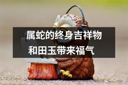 属蛇的终身吉祥物和田玉带来福气