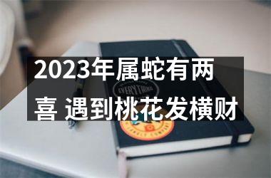2025年属蛇有两喜 遇到桃花发横财