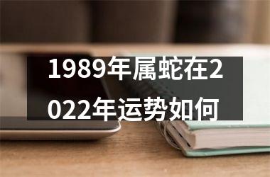 1989年属蛇在2025年运势如何