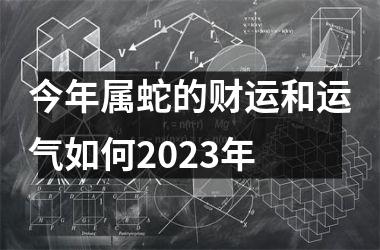 今年属蛇的财运和运气如何2025年