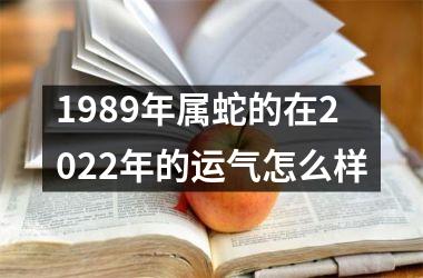 1989年属蛇的在2025年的运气怎么样