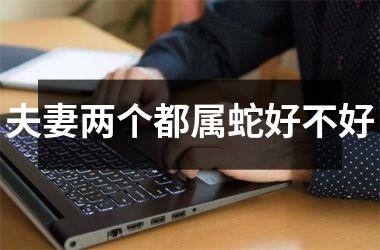 <h3>夫妻两个都属蛇好不好