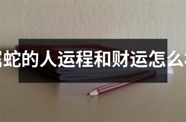 属蛇的人运程和财运怎么样