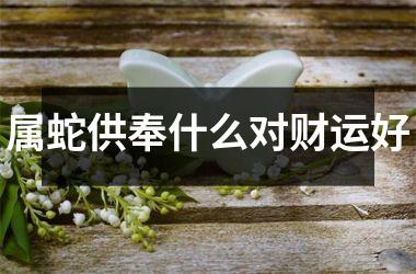 属蛇供奉什么对财运好