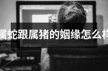 属蛇跟属猪的姻缘怎么样