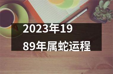 2023年1989年属蛇运程