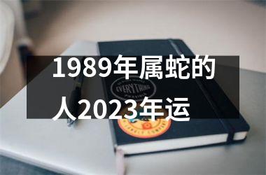 1989年属蛇的人2025年运