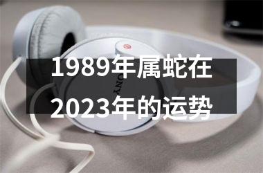 1989年属蛇在2025年的运势