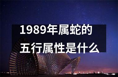 1989年属蛇的五行属性是什么
