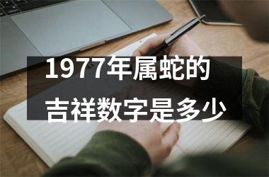 1977年属蛇的吉祥数字是多少