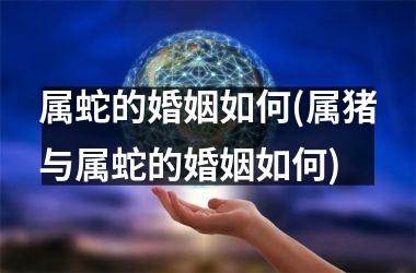 属蛇的婚姻如何(属猪与属蛇的婚姻如何)