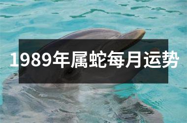 1989年属蛇每月运势