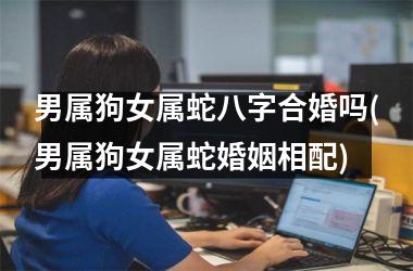 <h3>男属狗女属蛇八字合婚吗(男属狗女属蛇婚姻相配)