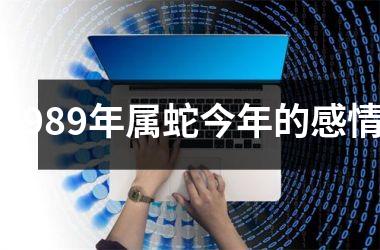 <h3>1989年属蛇今年的感情