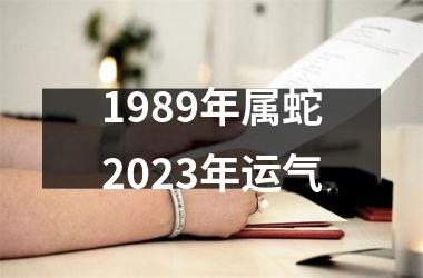 1989年属蛇2025年运气