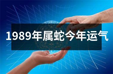 <h3>1989年属蛇今年运气