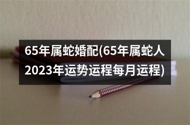 <h3>65年属蛇婚配(65年属蛇人2025年运势运程每月运程)