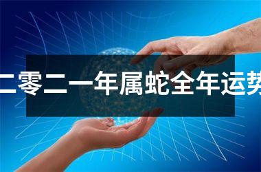二零二一年属蛇全年运势