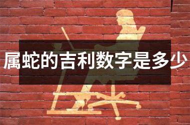 属蛇的吉利数字是多少