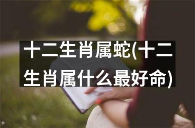 <h3>十二生肖属蛇(十二生肖属什么最好命)