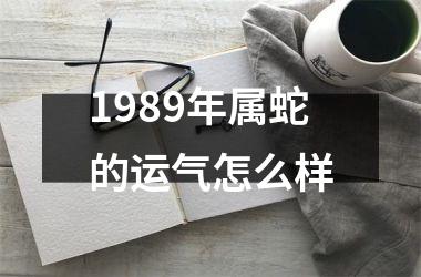 1989年属蛇的运气怎么样