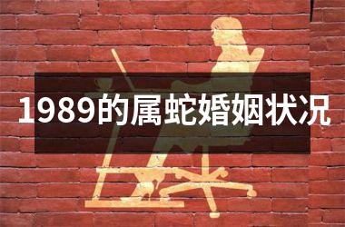 1989的属蛇婚姻状况