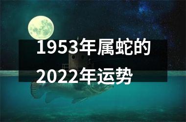 1953年属蛇的2022年运势