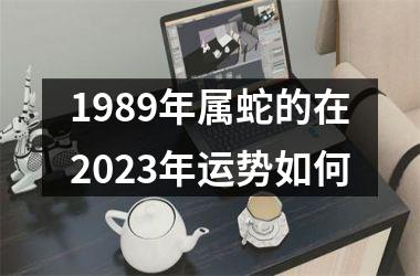 1989年属蛇的在2023年运势如何