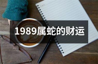 <h3>1989属蛇的财运