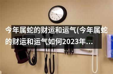 今年属蛇的财运和运气(今年属蛇的财运和运气如何2023年)