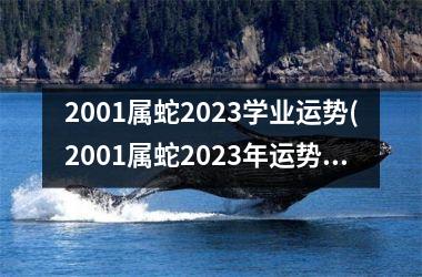 2001属蛇2023学业运势(2001属蛇2023年运势及运程)