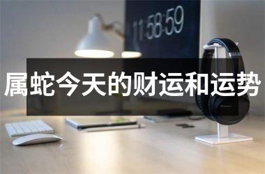 <h3>属蛇今天的财运和运势
