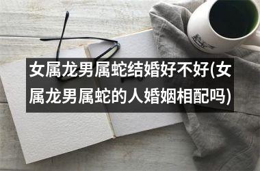 <h3>女属龙男属蛇结婚好不好(女属龙男属蛇的人婚姻相配吗)