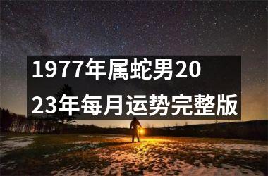 <h3>1977年属蛇男2025年每月运势完整版