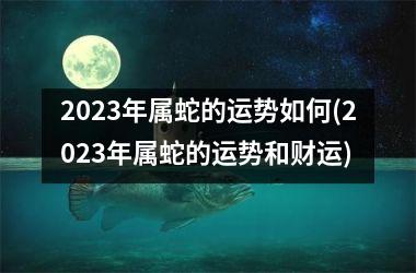 2023年属蛇的运势如何(2023年属蛇的运势和财运)