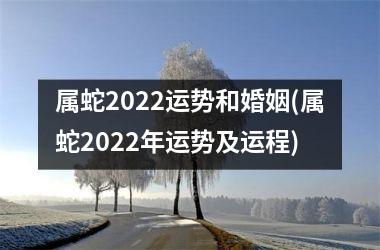 属蛇2022运势和婚姻(属蛇2022年运势及运程)