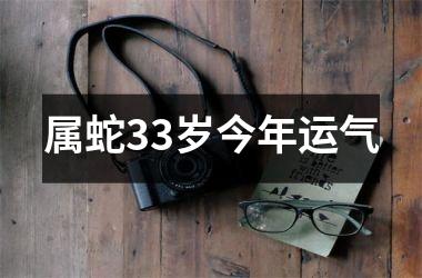 <h3>属蛇33岁今年运气