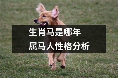 生肖马是哪年属马人性格分析