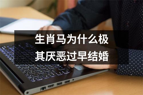 <h3>生肖马为什么极其厌恶过早结婚