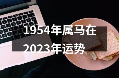 1954年属马在2023年运势